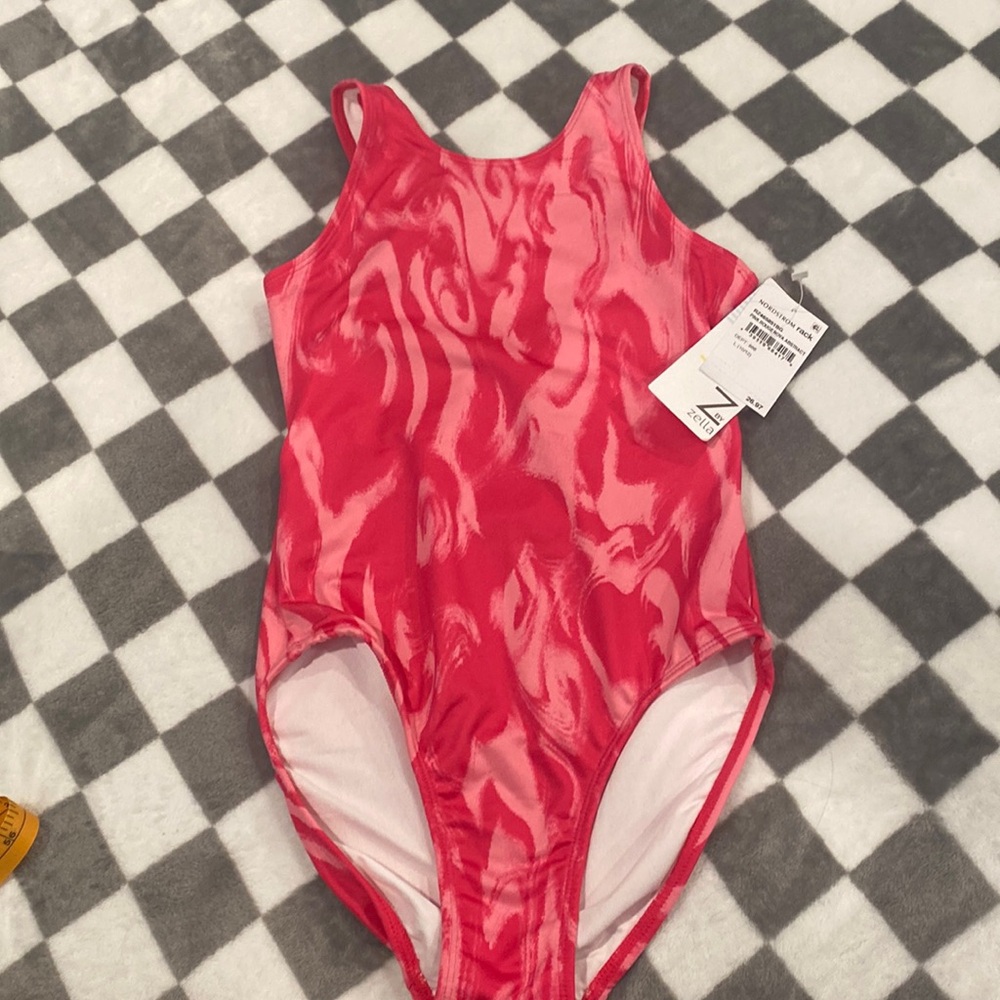 Girls Z by Zella pink tie dye swimsuit